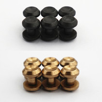 Copper screw pure copper 6mm concave screw brass anti-oxidation treatment I-shaped wheel nail belt accessories