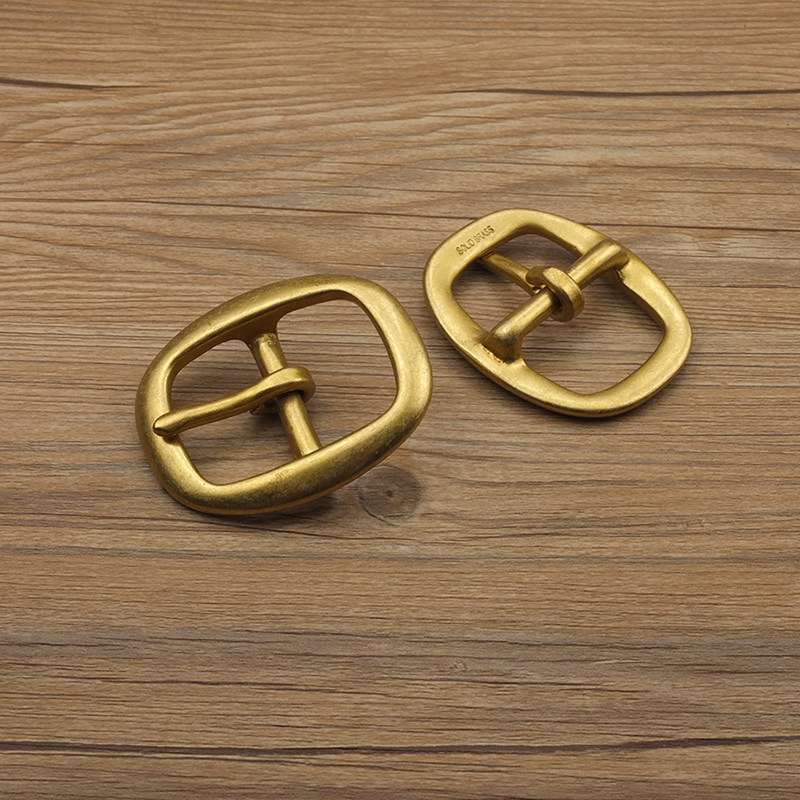 Leather hardware 32mm brass worn bronze Japanese belt buckle 9011787-B32 waist buckle