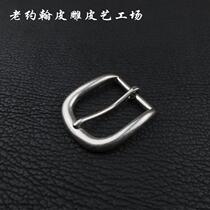 Pure copper belt buckle male needle Buckle Head 38mm American retro old nickel color environmental protection brass belt buckle