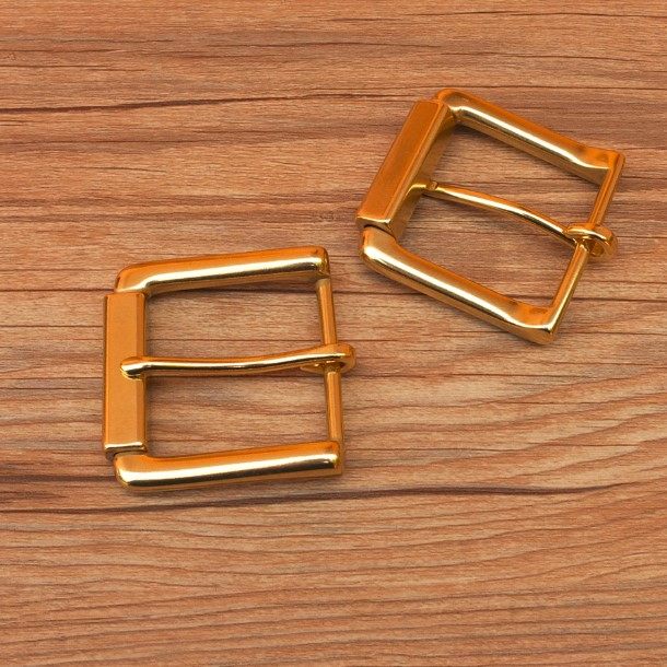 Belt buckle waist buckle 40mm American order alloy material copper color classic wheel buckle high quality pin buckle