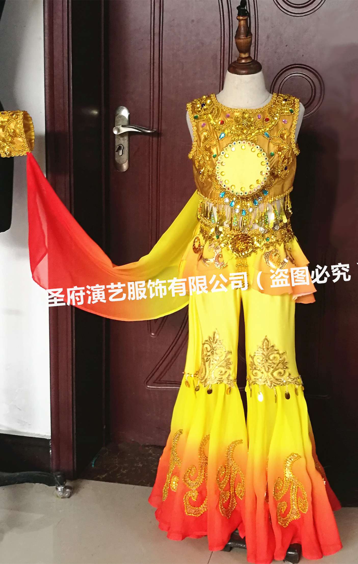 Order improved Dunhuang music drum dance Dunhuang music drum clothing Dunhuang flying dance clothing rebound pipa