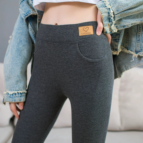 Леггинсы, осенние тонкие штаны, утепленное термобелье, высокая талия, в обтяжку, большой размер