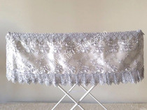 High-end Lace Cloth Art Silver Grey Air Conditioning Dust Cover Air Conditioning Cover Towel Air Conditioning Curtain Support Set