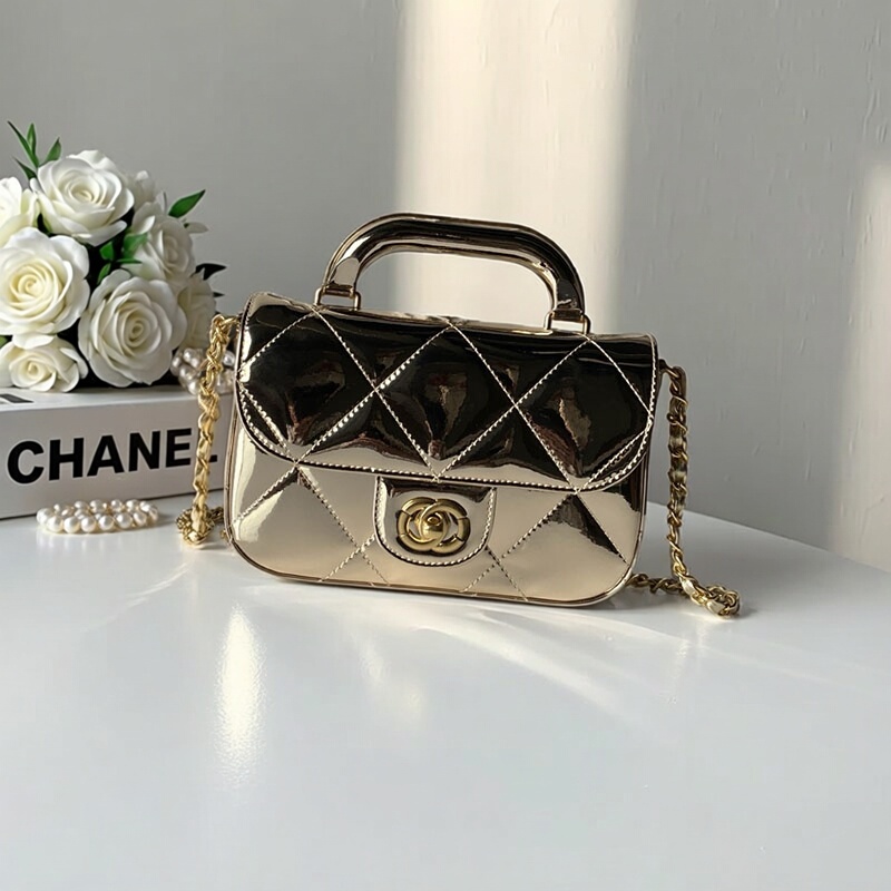 European Style Women's Bag 25 New Models Quilted Chain Small Square Bag Runway Evening Bag Handbag DIY Vintage Alternative Bag