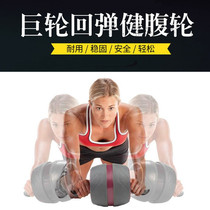New fitness equipment Automatic rebound abdominal wheel American version wide wheel abdominal device Barrel-shaped abdominal wheel Abdominal wheel purple