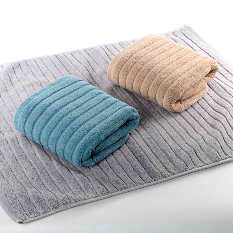 Pure Cotton Floor Towel, Kitchen and Bathroom Absorbent Floor Mat, Hotel Foot Mat, Towel, Household Bathroom Door Mat, All-Cotton Stepping Mat