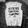 Áo lưỡi khoét mồ hôi cộng với phân bón XL chất béo thun cotton rộng tay áo thun hè thanh lịch dạo phố - Áo vest cotton áo thun nam body