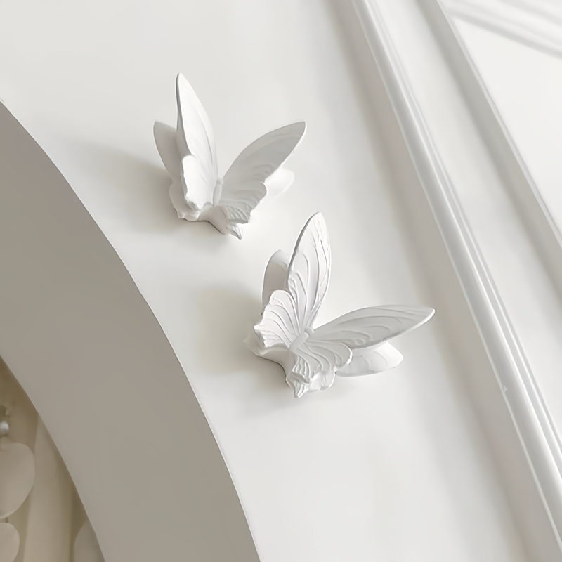 French-Style Plaster Butterfly Wall Decoration 3D Three-Dimensional Aromatherapy Plaster Mosaic Ceiling European-Style Wall Chandelier Decorative Plaster