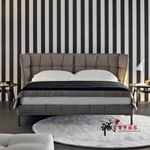 Fabric bed Detachable and washable Simple modern double bed ins bedroom bed Nordic net Red bed Light luxury technology cloth bed