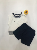 Bangbilo baby summer new single - sided cotton grinding short sleeve suit comfortable and leisure childrens clothing