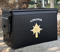 US Army AIRABORNE Airdrop Box Iron Box Explosion Proof of Waterproof Transit Material Box Decommissioning Collection