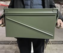 M777 American storage box steel shell metal box large transfer box double side opening waterproof explosion-proof box convention specifications