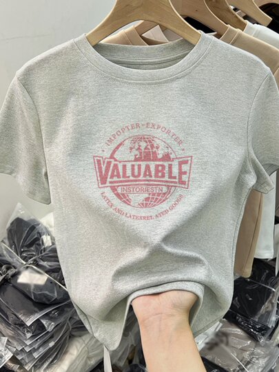 Right shoulder short-sleeved T-shirt for women summer 2025 new slim fit short style fashionable age-reducing design chic top