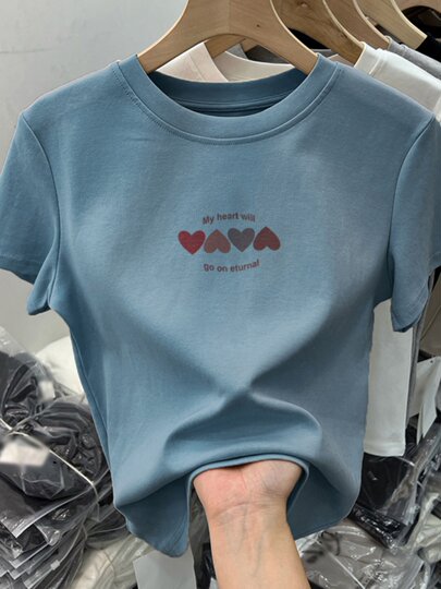 Right shoulder white t-shirt for women summer new short-sleeved design niche western style unique slim fit hot girl top