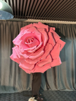 Large simulated floral wedding giant rose EVA simulated rose shopping mall window decoration outdoor set