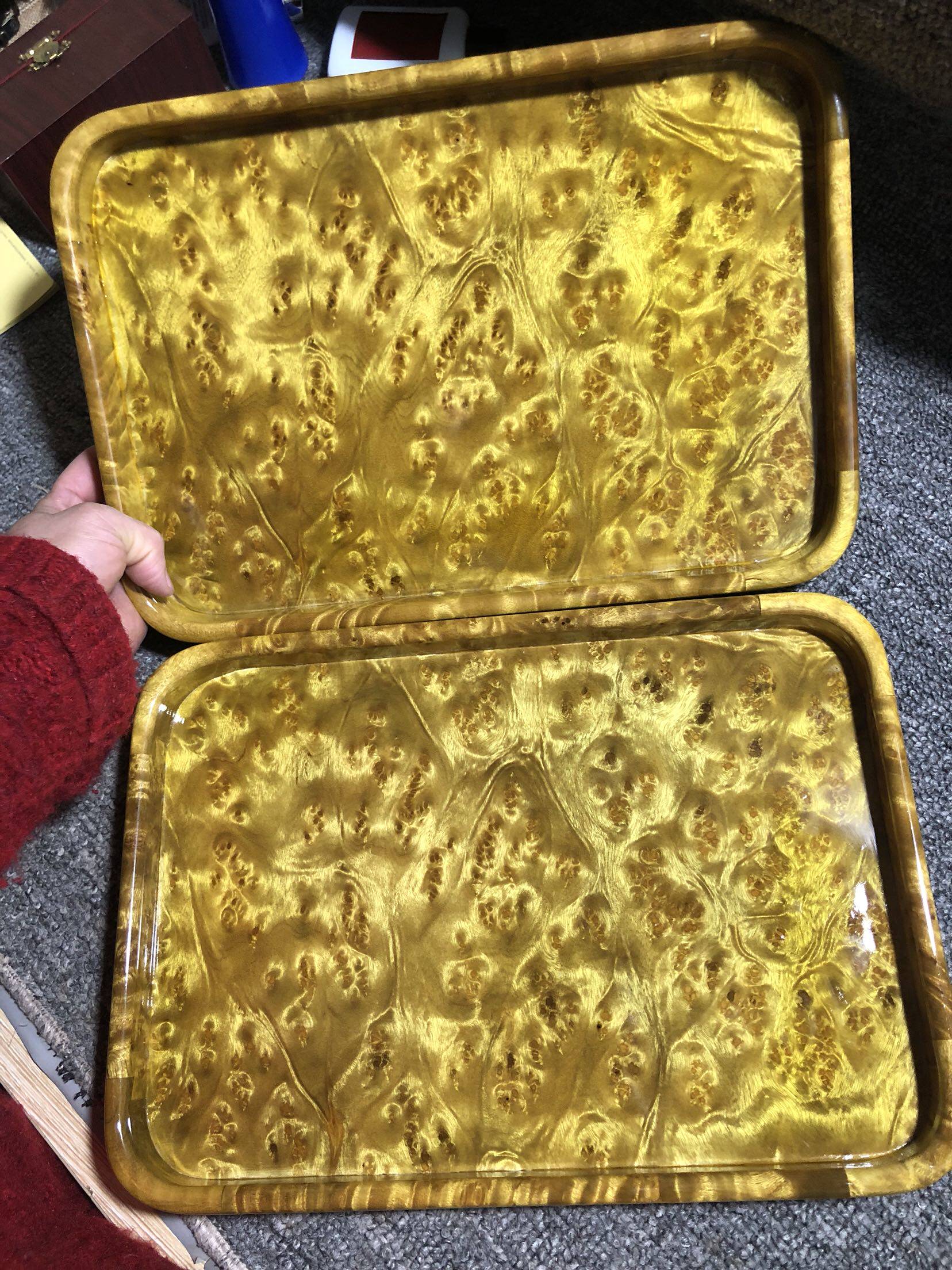 Manufacturer Direct sales Gold Zhanginu Durscar Tray Fruit Pan Cup Tooning and mortise Structure Multi-functional Home Living Products-Taobao