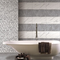 Modern imitation marble tile 600 jazz white living room non-slip white floor tile floor tile TV background wall