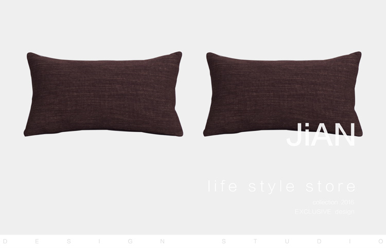 Hình chữ nhật Bắc Âu Xám Rắn Màu Á Bông Sofa Gối Đệm Giường Eo Gối Hiện đại Phòng khách Đơn giản - Trở lại đệm / Bolsters bộ chăn gối văn phòng giá rẻ