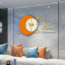 Light luxury wall clock Modern simple living room dining room watch household net red art atmospheric wall clock decorative hanging watch