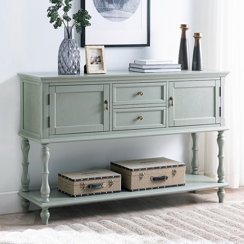 Self-viewing American light and luxurious retro Guxuan cabinet Entrance Dining Side Cabinet Living-room Partition decorative cabinet Shoe cabinet Xuanguan Table-Taobao