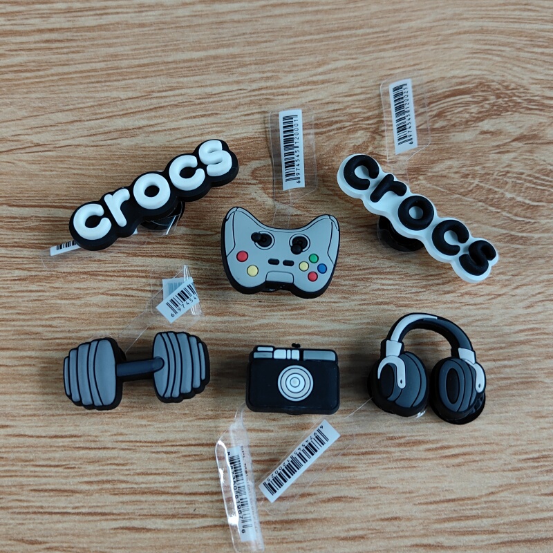 Crocs Accessories Shoe Charms High-End Cartoon Game Console Headphones Fitness Dumbbells Clogs Shoe Charms Crocs Decoration