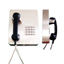 Wall-mounted bank special telephone bank Tenggao stainless steel Bank telephone