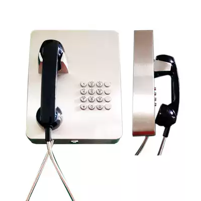 Wall-mounted bank dedicated telephone Bank Tenggao stainless steel bank telephone
