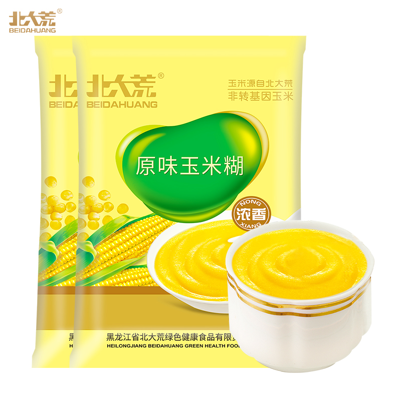 北大荒 原味速食玉米糊 375g*2包 共20小袋 天猫优惠券折后￥21.9包邮（￥24.9-3）