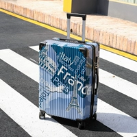 Синий, мультяшный, принт