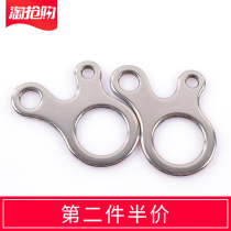 2 branches 3 holes OUTDOOR QUICK KNOT ROPE BUCKLE STAINLESS STEEL CAMPING TENT KNOT UMBRELLA ROPE WINDPROOF PULL ROPE SNAIL BUCKLE PRACTICAL