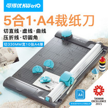 You can get excellent rolling paper cutter wave a4 paper cutter roller paper cutter cutter dotted line machine multi-function paper cutter cutting round small cutter a4 photo card paper hand account filler