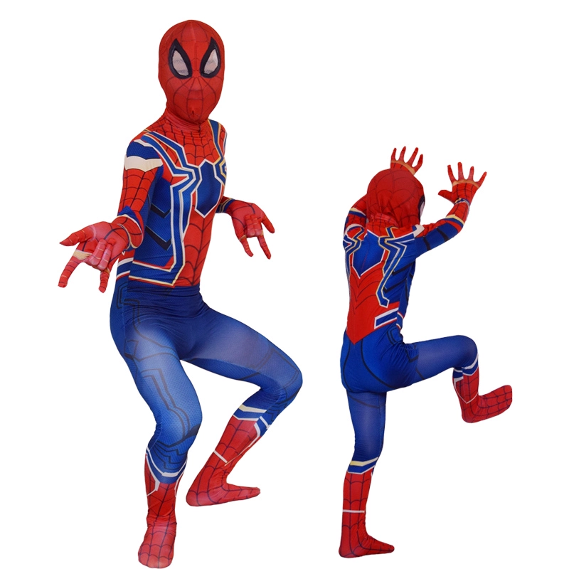 cosplay trang phục Marvel Avengers Super Spider-Man Halloween trẻ em người lớn cos trang phục biểu diễn - Cosplay