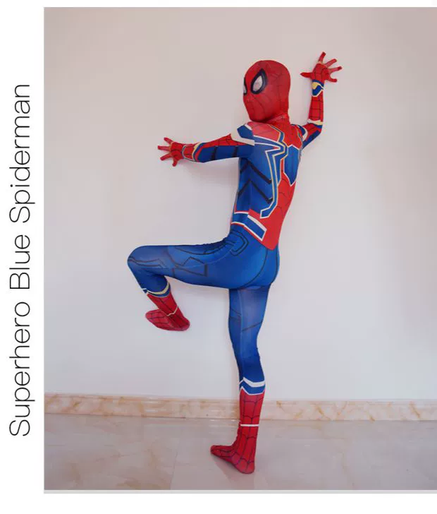 cosplay trang phục Marvel Avengers Super Spider-Man Halloween trẻ em người lớn cos trang phục biểu diễn - Cosplay