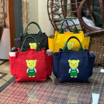 Children Lunch Box Bag Boy Canvas Waterproof Handbag Elementary School Students Special Lunch Box bag Children small number meal kits