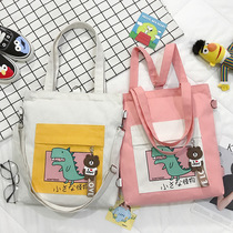 Primary school children Light Easy Easy Little Bag Boy Tutorial Class Canvas Backpack One 23 4th grade Double shoulder handbag