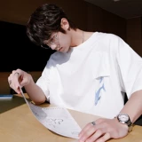 CHICERRO Дизайнерская летняя белая футболка для влюбленных, с вышивкой, тренд сезона, короткий рукав