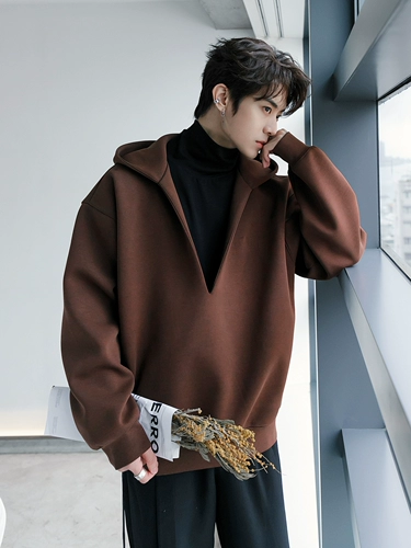 CHICERRO Зимняя толстовка с капюшоном, комплект, лонгслив, оверсайз