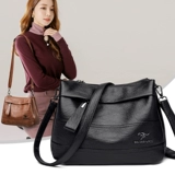 Сумка через плечо, модная вместительная и большая сумка на одно плечо, из натуральной кожи