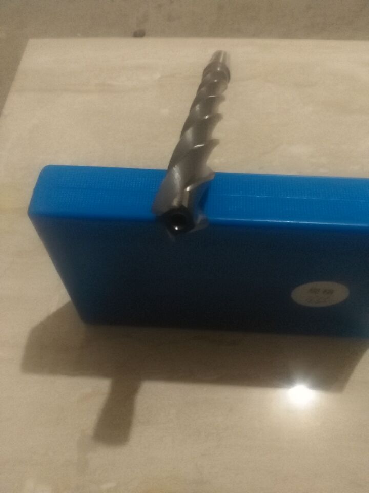 White steel tapered shank reaming drill non-standard reaming drill three-edged four-edged tungsten steel alloy reaming drill