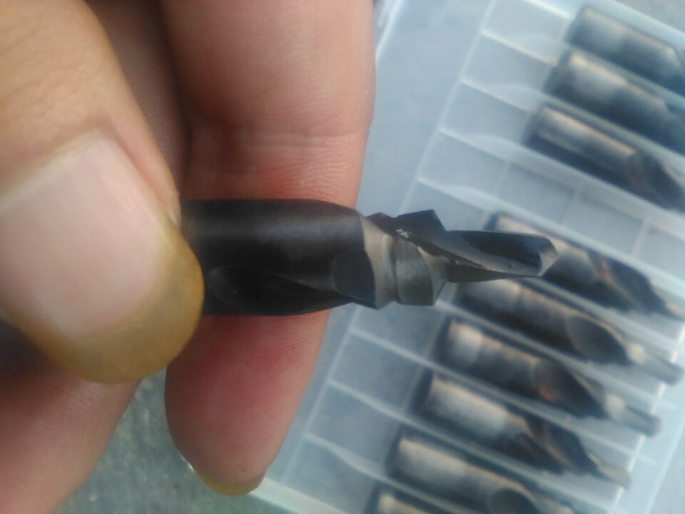 White steel ladder drill three-level ladder two-level ladder table drilling machine non-standard twist drill M35 drill bit stainless steel drill bit