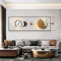 Light luxury living room decoration painting modern simple wall painting fashion sofa background wall hanging painting wall clock combination creative mural