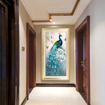 The Eurostyle Genguan Painting Vertical version of the door wall Entrance Wall Aisle Veranda end Entry Genguan Decoration Painting Hang Painting