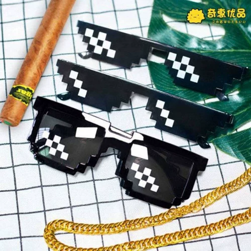 Tengchao [купить 2 Get 1 Get 1] Соблюдение социального персонала B Мозаичные очки Двухмерная установка нанука