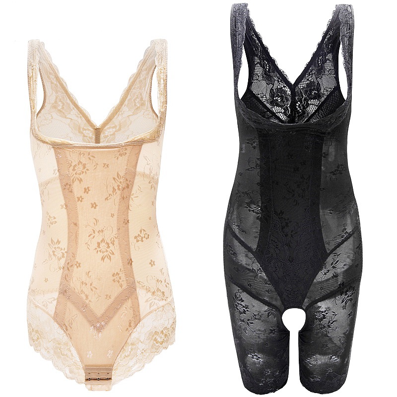 Summer thin open file sexy postpartum full body belly shaper