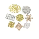 C18 Медный квадратный лист дно цветочный кусок павлин пертец тип цветочный тип маленький цветочный кусок овальный цветок