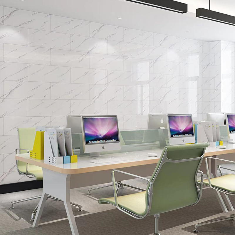 Living room background wall imitation marble tattox self-adhesive wall stickup waterproof moisture-proof dressing room Kitchen Magnetic Brick Wallpaper Wallpaper