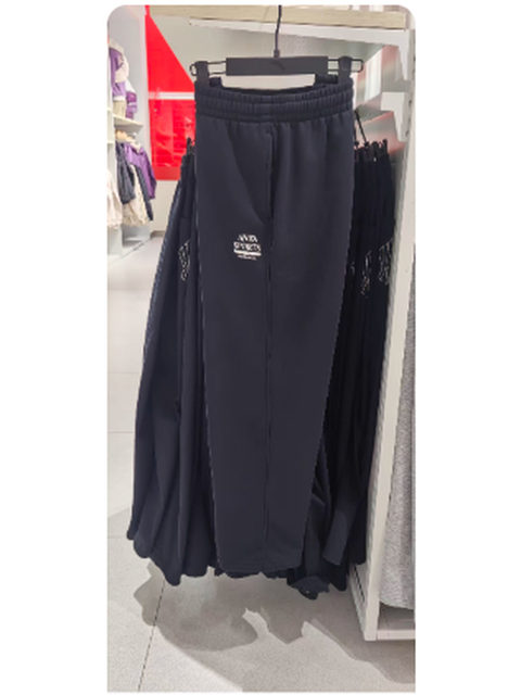 Anta Men's Sports Pants 2025 Winter New Style Puff Velvet Warm and Comfortable Knitted Loose Cuffed Pants 152548301R