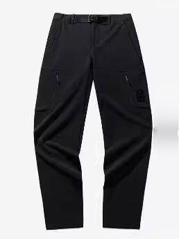 Anta Genuine Men's Pants 2024 Winter New Style Fleece-Lined Fashionable Cuffed Casual Woven Sports Trousers 152446504N