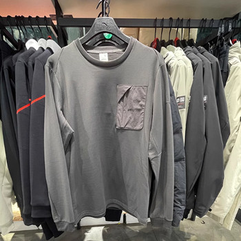 Anta 2025 Spring New Round Neck Long-Sleeved T-Shirt Men's Sports Casual Jacket Sports Sweatshirt 152516401