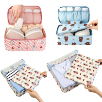 South Korea LINE FRIENDS Brown bear clothing storage clothing socks underwear finishing bag anti-fouling and waterproof